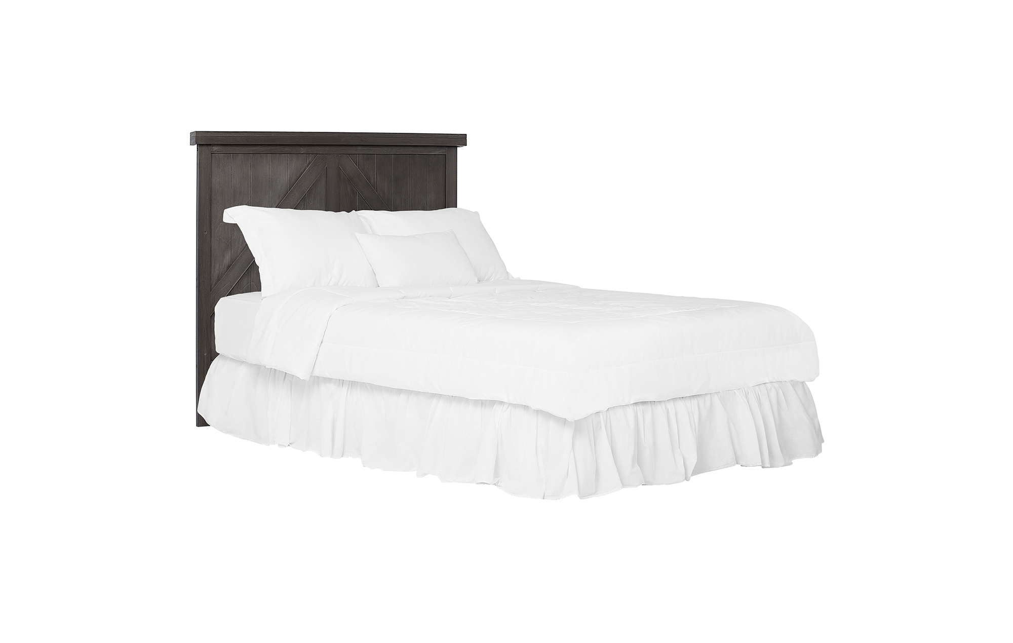 771BR-WGREY Olive Full-Size Bed without Footboard
